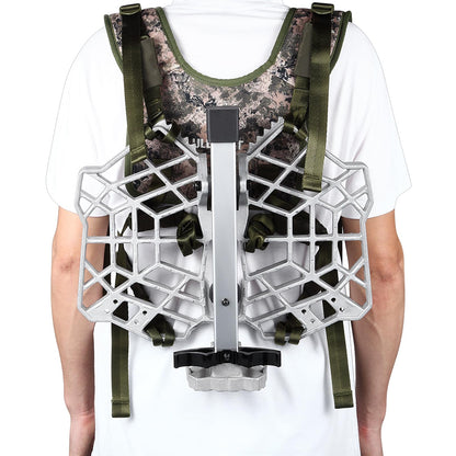 skiguard Hunting Saddle Platform, Lightweight Cast Aluminum Construction Saddle Hunting Platform, Reliable Hunting Platform, The Ultimate Hunting Platform for Saddle Hunters, 16.1"x12.2" Platform