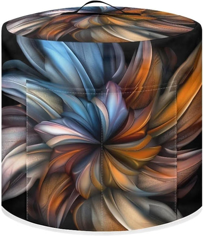 Boho Floral Pressure Cooker Cover, Dust-proof Cover for Rice Cooker Air Fryer, Kitchen Appliance Decor with Pocket