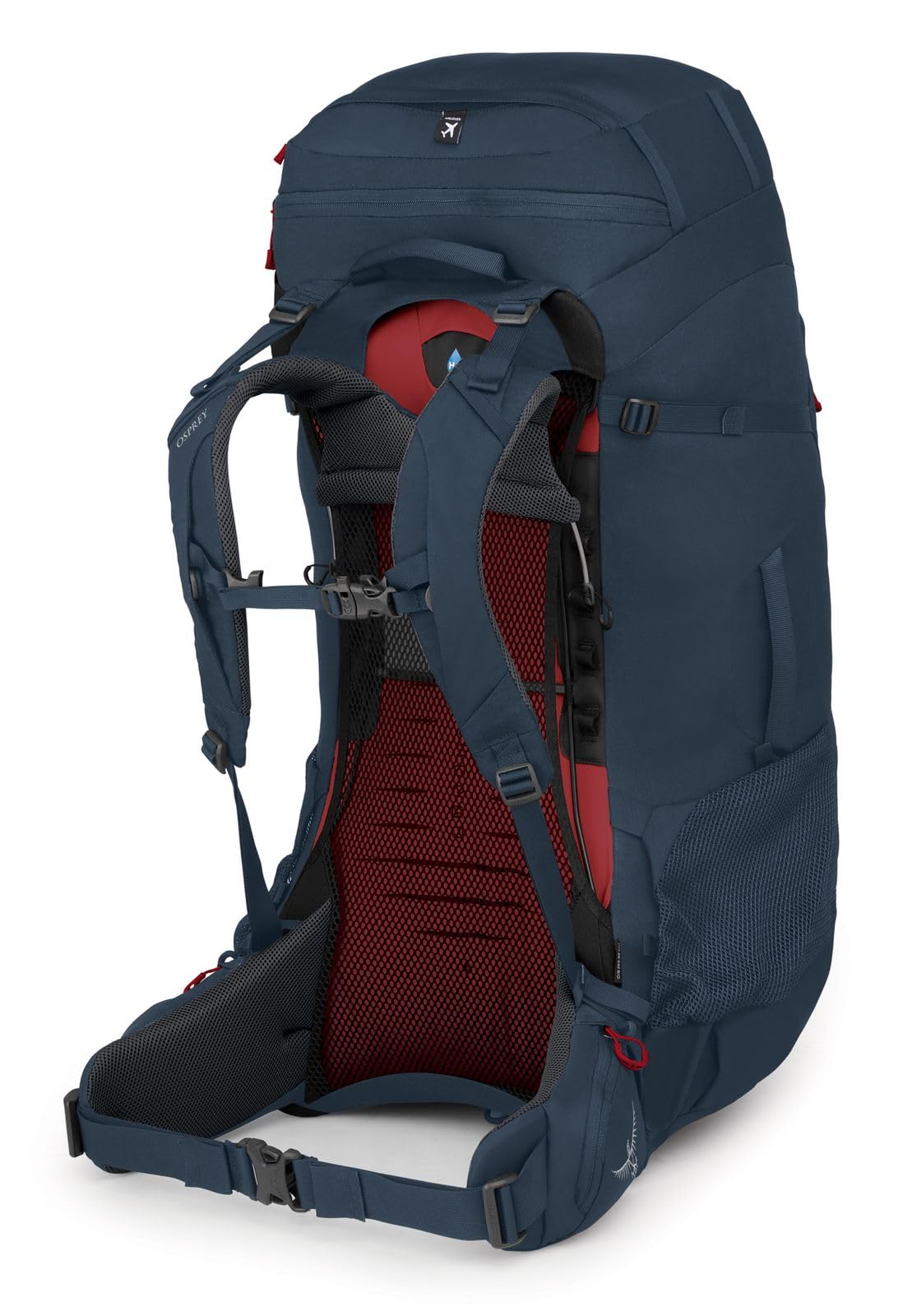 Osprey Farpoint Trek 75L Men's Travel Backpack, Muted Space Blue