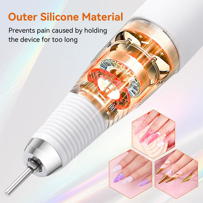 Makartt Nail Drill Handpiece for Up200 Machine:Professional Electric File Remove Gel Polish Poly Nail Gel Black B-05 Removing for Removing Acrylic Nail Polish Acrylic Nail Tools Black