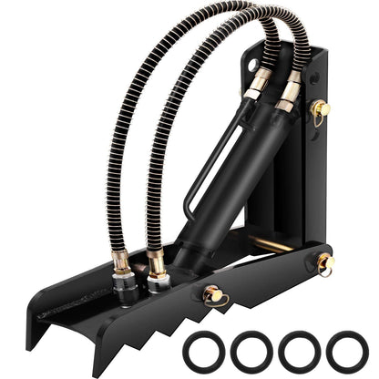 Vevor 18" Hydraulic Backhoe Thumb, 1/2" Thickness Heavy Duty Excavator Thumb, Black Steel Weld On Thumb Attachments with Hydraulic Cylinder, Mechanical Hydraulic Thumb for Backhoe/Excavator