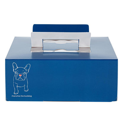 Restaurantware Cater Tek 9 x 9 x 3.5 Inch Cake Boxes 50 Disposable Lunch Boxes - Display Window Pop-Up Handles Frenchie Paper Pastry Boxes Grease Impermeable Shipped Flat