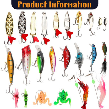 Advent Calendar 2026 Adult, Fishing Advent Calendar 24 Days Fishing Gifts For Men Christmas Countdown Fishing Tackle Lures Set for Men Teen Boys