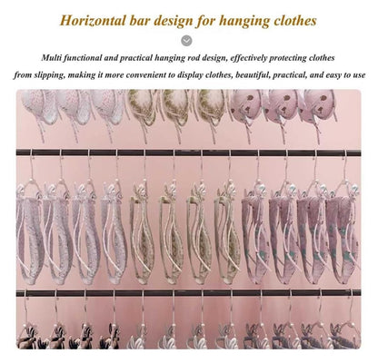 This Freestanding Display Rack for Lingerie & Swimwear Commercial Quality Hanger for Bras Bikinis and UnderwearVersatile Clothing Showcase for Retail Stores