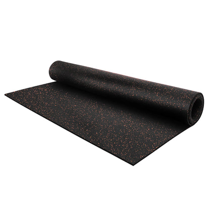 IncStores 1/4" Tough Rubber Roll (4' x 10') - Excellent Gym Floor mats for Medium/Large Equipment and Light/Moderate Free Weights (5 Mats - 4'x10' Brick Red)