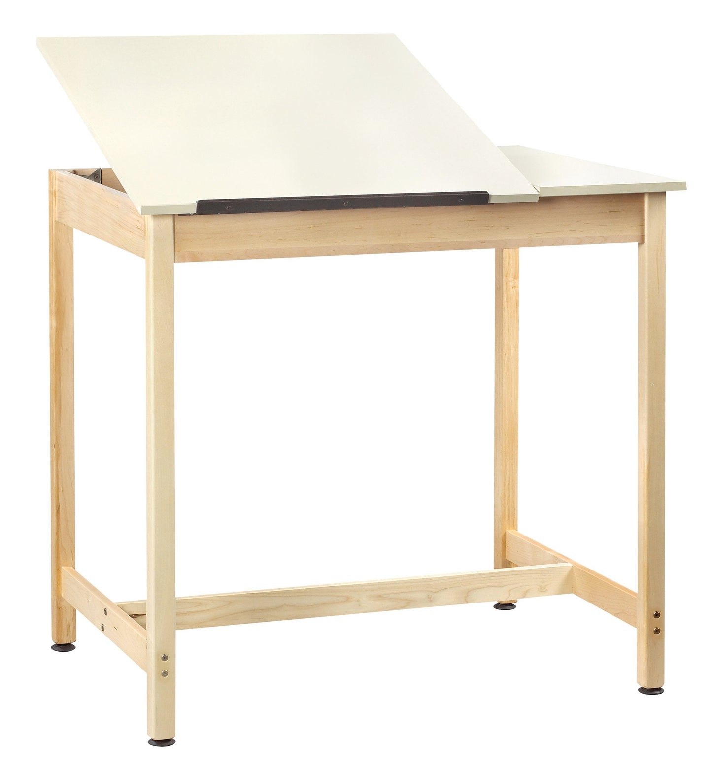 Diversified Woodcrafts DT-60SA UV Finish Solid Maple Wood Art/Drafting Table with 2 Piece Top, Plastic Laminate Top, 42" Width x 39-3/4" Height x 30" Depth