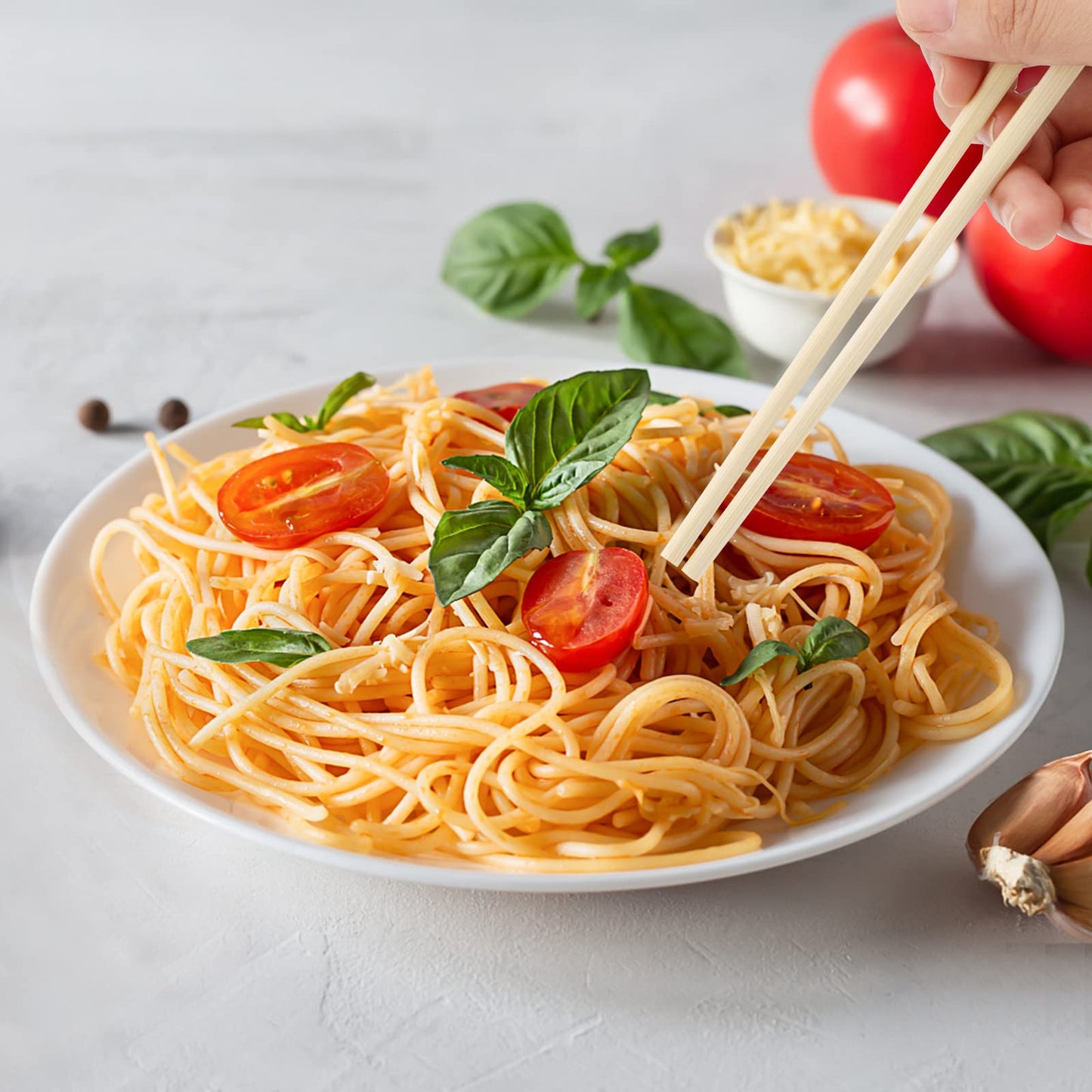 MANCHAP 500 Pairs 8 Inch Disposable Chopsticks, 20cm Bamboo Chopsticks Bulk, Chinese Wood Chop Sticks for Eating, Catering, Takeaway