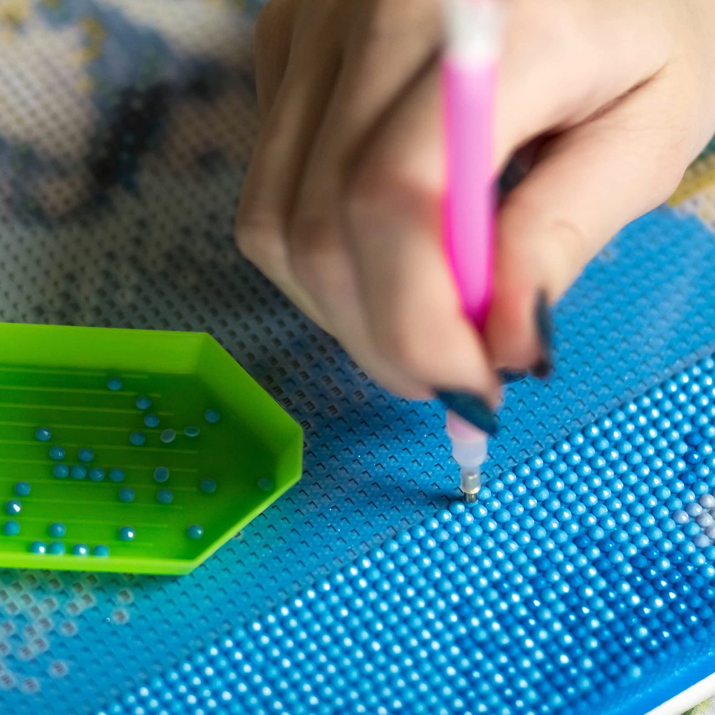 60000 Pcs 60 Color Rhinestones Diamond Painting Beads Flat Bottom Round Resin Beads Art Replacement Diamonds for DIY Craft Diamond Painting Accessories(Bright Color)