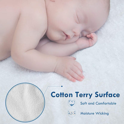 16 Inch Rajlinen Premium King Mattress Protector, Waterproof Cooling Fitted Sheet, Fits Up to Deep Pocket, Soft