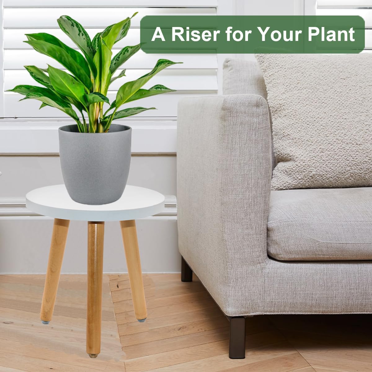 Wood Plant Stand, Modern Small Flower Pot Holder, Decorative Planter Stand for Indoor Plants