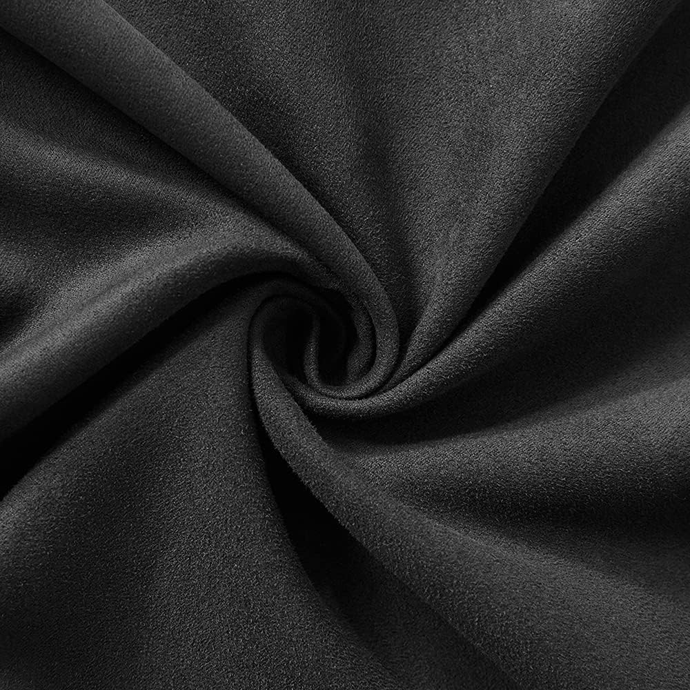 Fancy Homi 2 Packs 14x24 Inch 35x60 cm Black Long Lumbar Decorative Throw Pillow Covers for Living Room Couch Bed Sofa