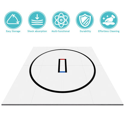 Flexi-Roll Wrestling Mat for Home, 118.11inch Roll-Up BJJ Judo MMA Jiu Jitsu Yoga Martial Arts Mat, Portable Training Floor for Gym, Grappling & Workout