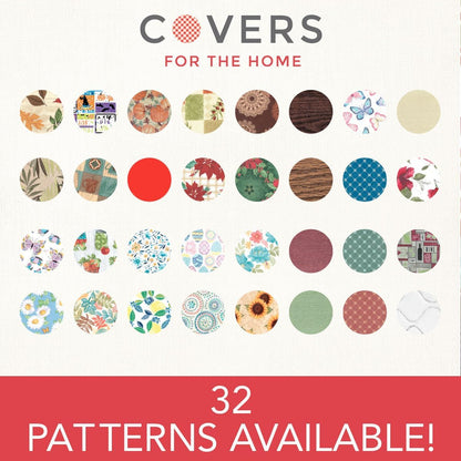 Deluxe Elastic Edged Flannel Backed Vinyl Fitted Table Cover - Large Round Oblong Oval - All-Over Leaves Pattern - Fits