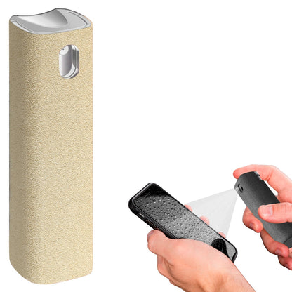 Mini Screen Cleaner Spray – Finger Proof Screen Cleaner for Smartphones, iPads, MacBooks, Laptops, Car Screens, Touchscreens – 3 in1 Mist Cleaner, Microfiber Cloth and Protective Cover (Grey)