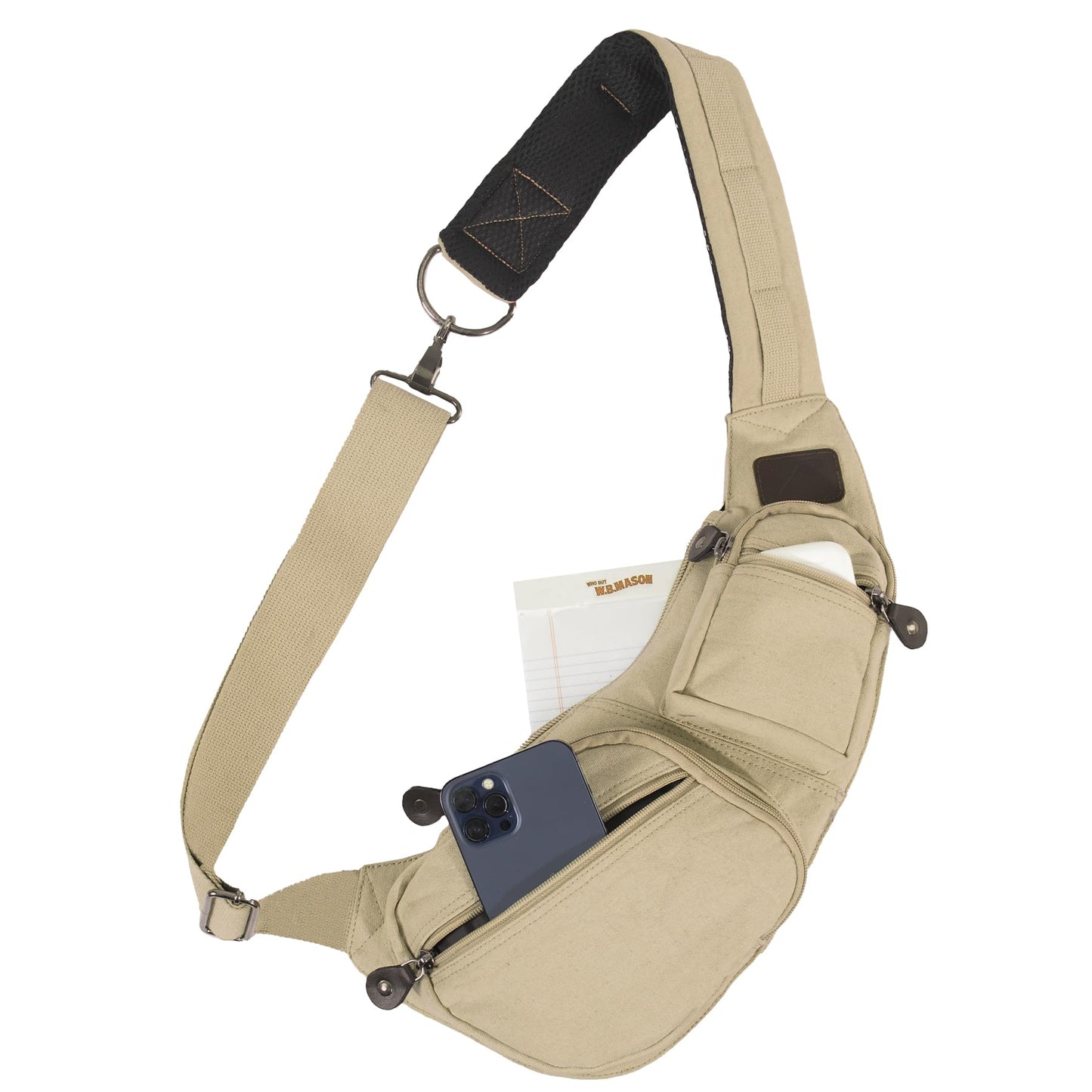 Rothco Vintage Canvas Crossbody Sling Bag – Compact Travel Shoulder Backpack 2L Storage