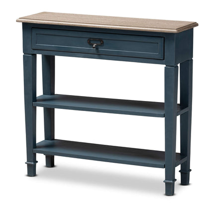 Baxton Studio Console Tables, One Size, Blue/Oak