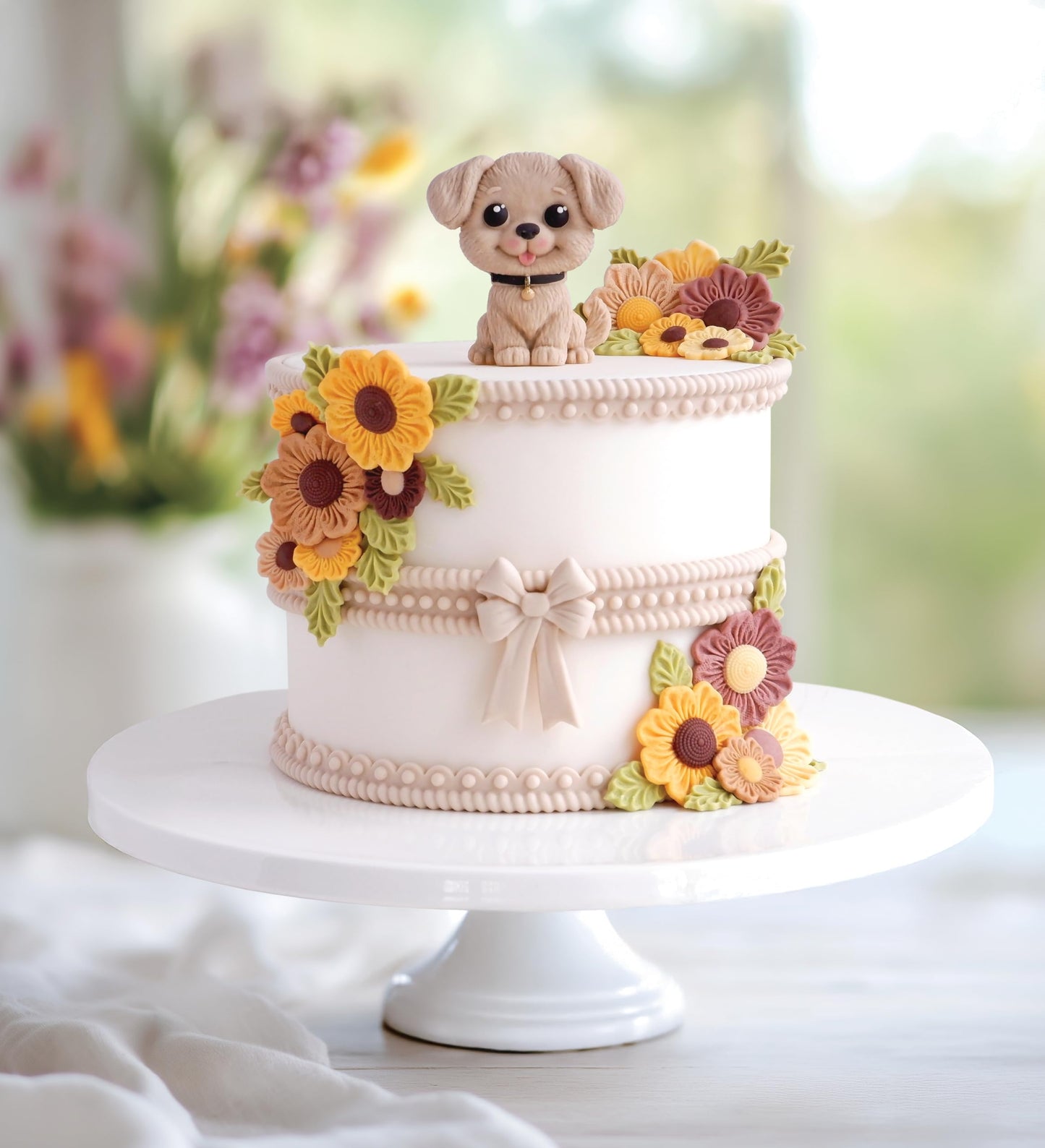 Katy Sue Easy Stand Dog Silicone Mold for Cake Decorating & Craft. Use with Fondant, Sugar Paste, Gum Paste & Air Dry Clay from Katy Sue Designs Fondant Molds