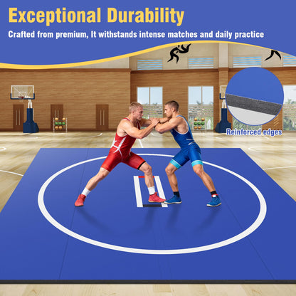 Generic X Wrestling Mat Wear Resist Jiu Jitsu Wrestle Mats Gymnastics Training Mat for Grappling Martial Art Boxing Judo