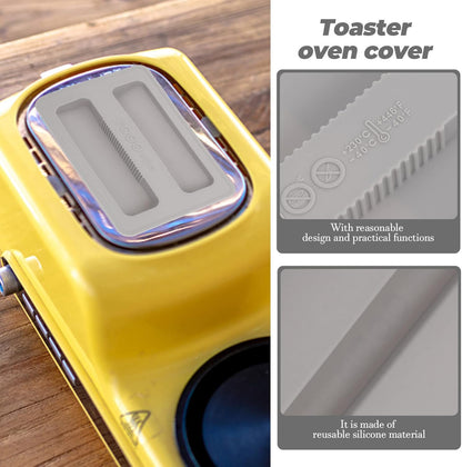Healeved 2pcs 2 Slice Toaster Cover, Appliance Cover, Machine Washable Toaster and Fingerprint Protection