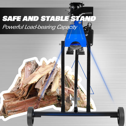 BILT HARD 6.5 Ton Electric Log Splitter with Stand - 15 Amp Motor Wood Splitter with Hydraulic Ram, Electric Firewood Splitting Machine Firewood Processing, Home Heating, and Yard Maintenance