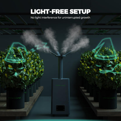 MARS HYDRO Plant Humidifier 5L,with Adjustable Humidity,Timer Function,Ultrasonic Precise and Silent Operation,No-Leak Seal for Grow Tent,Indoor Planting,Greenhouse,Bedroom