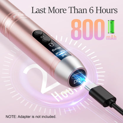 20000RPM Electric Nail Drill Compact Portable Efile Professional Manicure Pedicure Nail File Drill Kit for Acrylic, Gel Nails and Home Salon Use