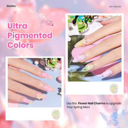 Beetles Cat Eye Gel Polish Set - 24Pcs 20 Colors Glitter Dark Color Changing Gel Nail Polish Kit with Base Gel Glossy Matte Top Coat Soak off UV DIY Nail Art Salon Ombre Black Nails Gift