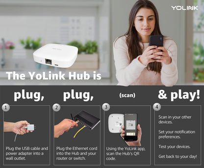 YoLink Smart Garage Door Solution Kit - Convert Any Garage Door to Smart in Seconds! Battery-Powered, No-Wires, No-Tools Super-Easy Installation. Compatible with Alexa & IFTTT