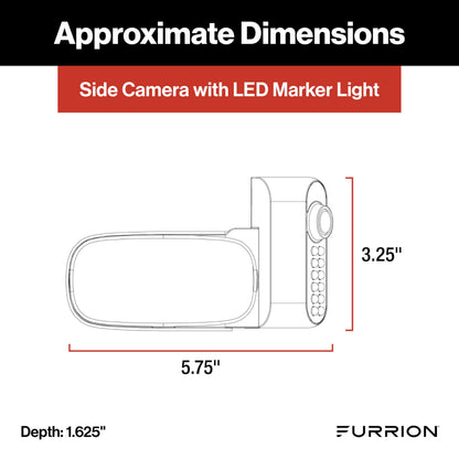 Furrion Vision S+ RV Observation System with Left/Right Side Cameras, Infrared Night Vision, 65-Degree Wide Viewing Angle - FCEFDTASH