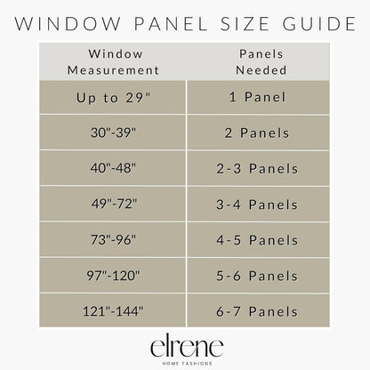 Elrene Home Fashions Renzo Ikat Geometric Room-Darkening Window Curtain, 52"x95", 1 Panel, Black