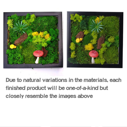 ACADOIT Moss ArtsFrame Crafts for Adults, 11" Home Office Decor Living Wall Hanging Decor