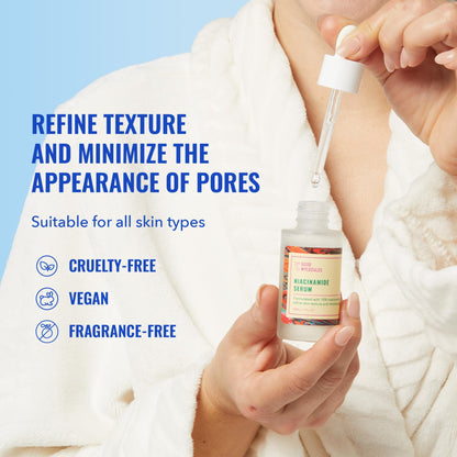 Good Molecules Niacinamide Serum - 10% Niacinamide to Target Acne, Nourishment, and Skin Tone - Ultra Hydrating Serum and Brightening Skin Care for Face