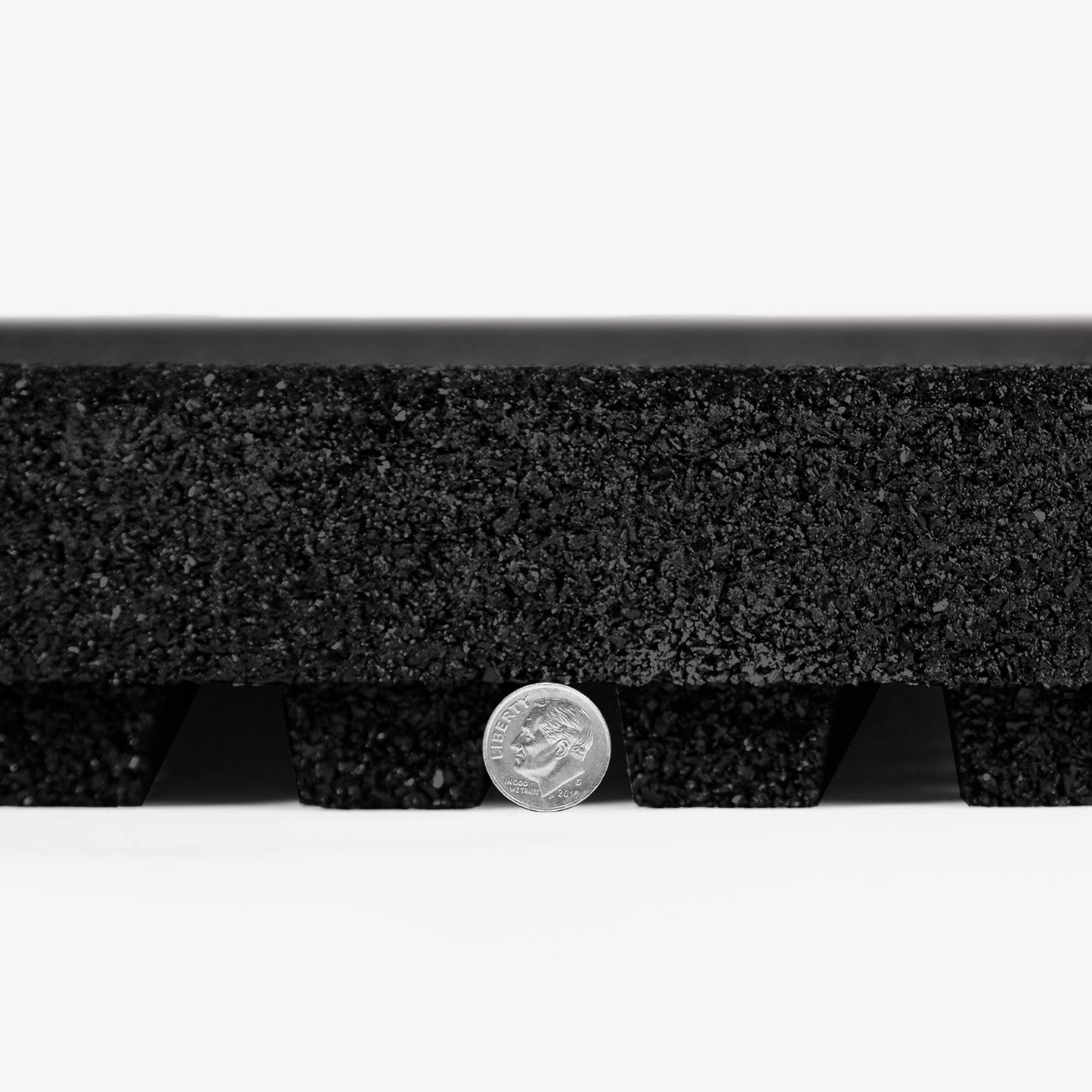 IncStores 2.5 Inch Thick Jamboree Rubber Interlocking Floor 2' x 2' Tiles | Heavy Duty Rubber Outdoor Tiles to Build Better Playgrounds at Homes, Schools, and Daycares | Black, 75 Tiles