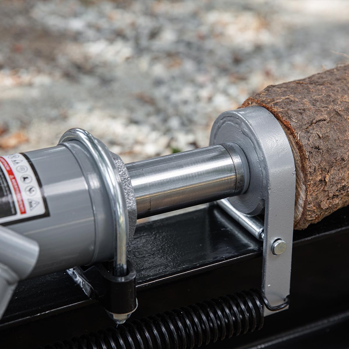 XtremepowerUS 12-Ton Hydraulic Log Splitter Fire Wood Logs Cutter Fire Logs Wood Firewood Kindling Machine Manual Operated Spring-Loaded Return Knob & Built-in Wheel