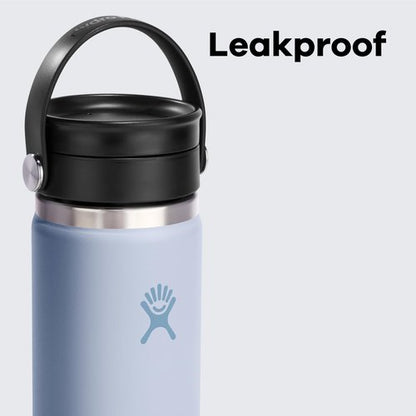 Hydro Flask Flex Sip Coffee Tumbler – Insulated Stainless Steel, Non Spill, Leak Proof Travel Coffee Cup 16 Oz Oat Tan