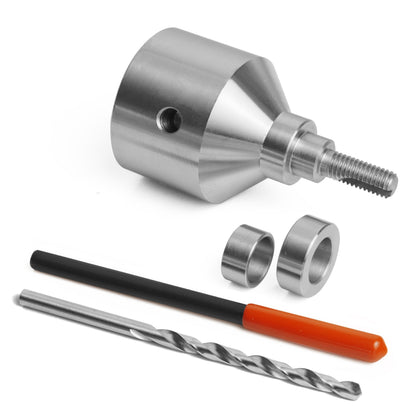 Bottle Stopper Chuck for use with 3/8" x 16tpi Bottle Stoppers with 1"x8TPI thread for lathe