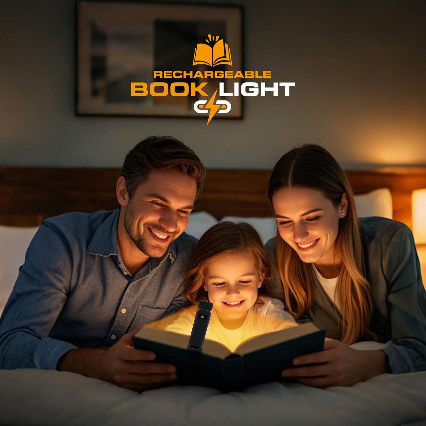 KTEBO Rechargeable Reading Book Light with Clip & Battery Indicator - 9 Luminescence Mode Book Lamp for Night Reading in Bed, Portable 1.6 Oz Ultralight Beside 30H Runtime, Gifts for Book Lovers, Kids