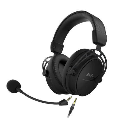 HyperX Cloud Alpha S - PC Gaming Headset, 7.1 Surround Sound, Adjustable Bass, Dual Chamber Drivers, Chat Mixer, Breathable Leatherette, Memory Foam, and Noise Cancelling Microphone – Blackout