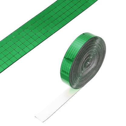 PATIKIL 5x5mm Self Adhesive Mirrors Mosaic Tiles, 10000 Pcs Square Mini Glass Mosaic Disco Tile Sticker for DIY Craft Disco Ball Party Decoration, Green