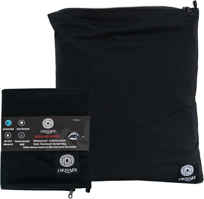 14.5 17 inch Waterproof Sweaty Clothes Bag Antimicrobial Wet Dry Pouch Inhibits Bacteria & Smelly Odor from Dirty Sport