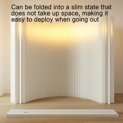 Portable Folding Paper Room Divider, Lightweight Retractable Partition for Easy Room Separation, Ideal for Home, Office, or Events - Effortless Setup and Use