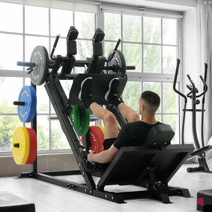 RitFit Gazelle Pro 3 in 1 Leg Press and Hack Squat Machine - High-Tensile Steel Leg Press Machine, 2000lbs Capacity, Adjustable Angles with Weight Storage (Black)