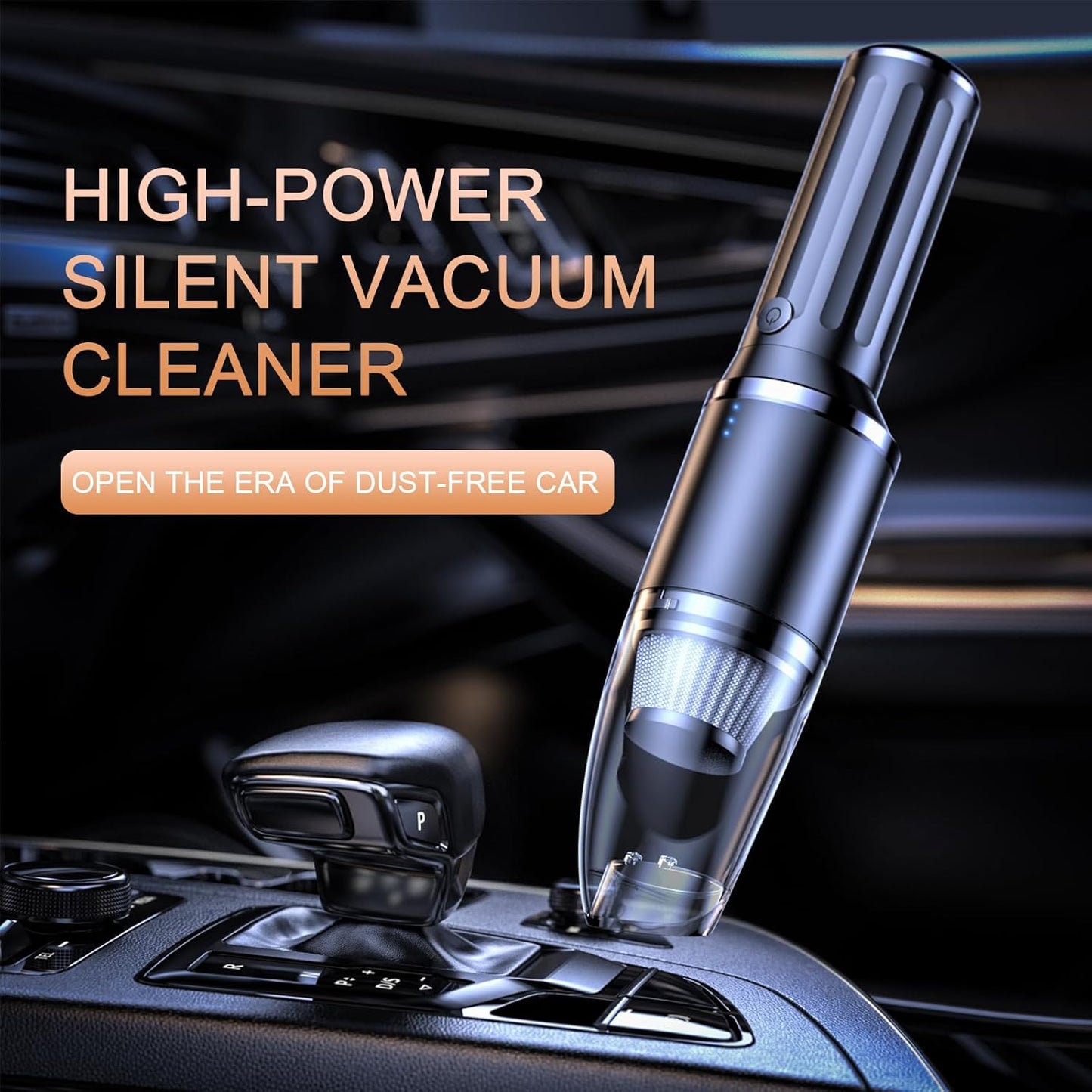 Q&F Tech Handheld Vacuum Cleaner, Wireless Portable Rechargeable for Car, Home & Office, Mini Cordless Vacuum