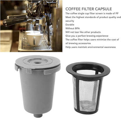 BPA Free Reusable Coffee Pod, Single Cup Filtered Coffee Capsule for Cuisinart Coffee Machine