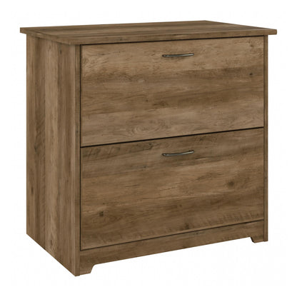 Bush Home Cabot 2 Drawer Lateral File Cabinet in Reclaimed Pine, Home Office Chest for Letter, Legal, and A4-size Document Storage