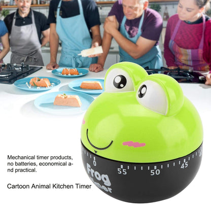 Aqur2020 Cartoon Animal Kitchen Timer, 55 Minute Mechanical Countdown Timer for Cooking Baking No Battery Required Cute Clock for Eggs Cookies (1#)