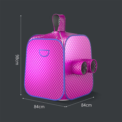 Home Spa Steam Sauna Kit Personal Full Body Portable Spa Sauna Hat Tent 2L Portable Light Sauna with Remote Control Timer