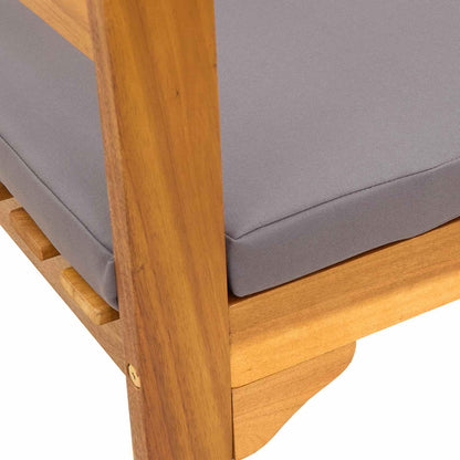 GFDWPUY Outdoor Rose Bench Hand Carved Solid Acacia Wood 44.88 x 18.11 x 32.48 in Natural Finish for Balcony Garden Patio