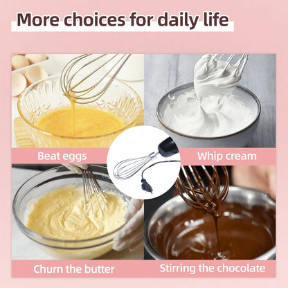 KHMPW Hand Mixer Whisk Attachments, Stainless Steel Replacement for KHM3, KHM5, KHM7, KHM9, KHM926, KHM7210