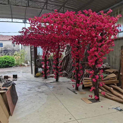 Large Pink Artificial Bougainvillea Tree Artificial Tree for Landscape and Venue Decoration - Indoor Outdoor Use (1.5x1.2m)